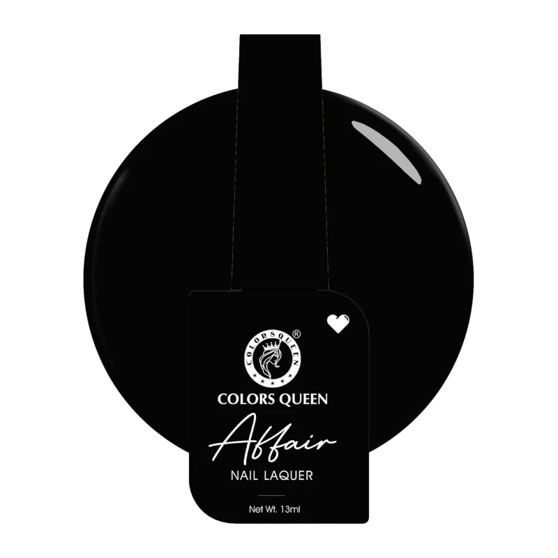 Colors Queen Affair Nail Polish - 58 - Kohl Couture, 13ml | Rich Pigmentation, Quick Drying, Long Lasting Nail Paint | Chip Resistant, No Harmful Chemicals, Semi Matte Nail Polish for Women thumbnail 2